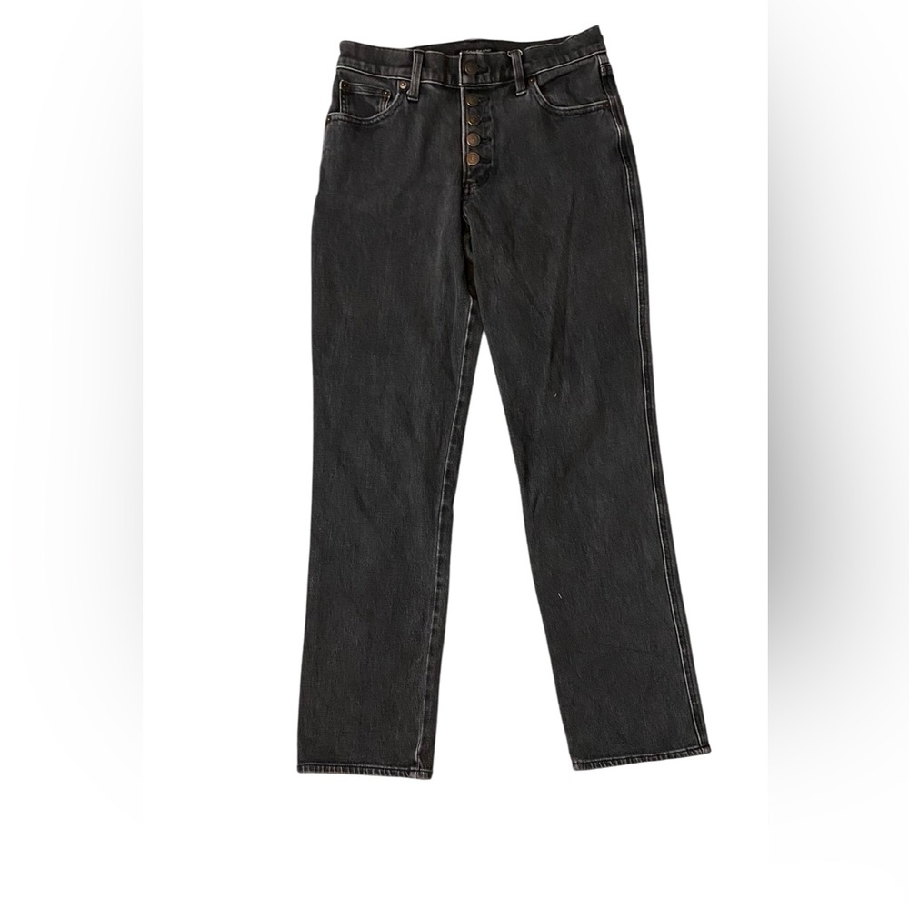 Lucky Brand Black Mid Rise Straight Leg Jeans Size 27 Classic Minimalist
